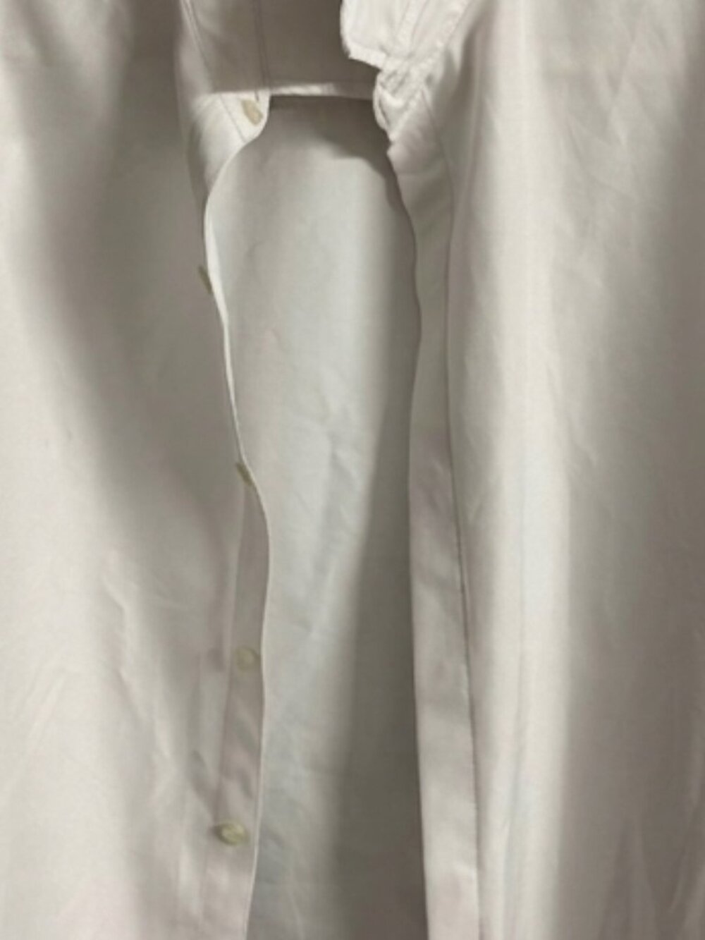 White Button-Down Long Sleeve Shirt - Picture 2 of 3